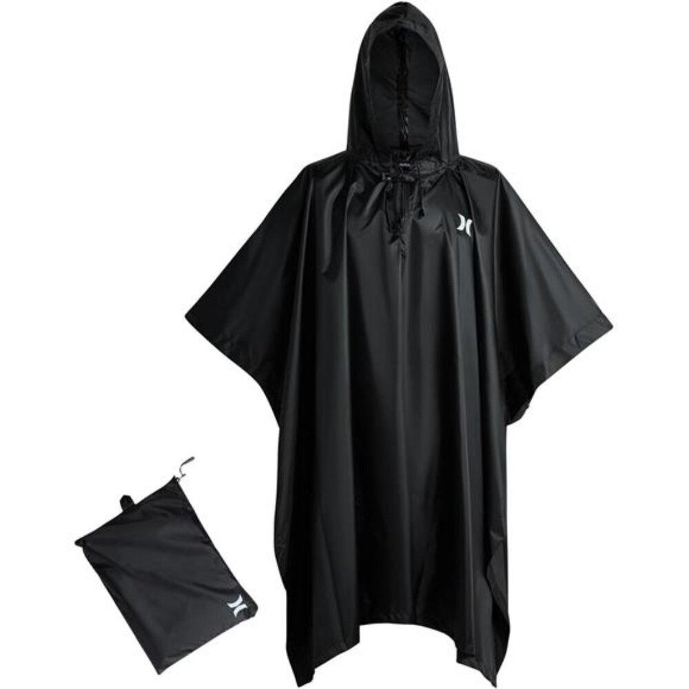 Adult Waterproof Rain Poncho Gear Lightweight Packable Hooded Hiking Camping